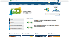 Desktop Screenshot of fsa.ancine.gov.br