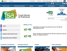 Tablet Screenshot of fsa.ancine.gov.br