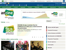 Tablet Screenshot of ancine.gov.br